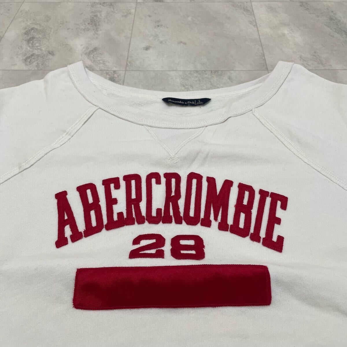 Abercrombie&Fitch アバクロ sweat スウェット トレーナー ビッグ刺繍 