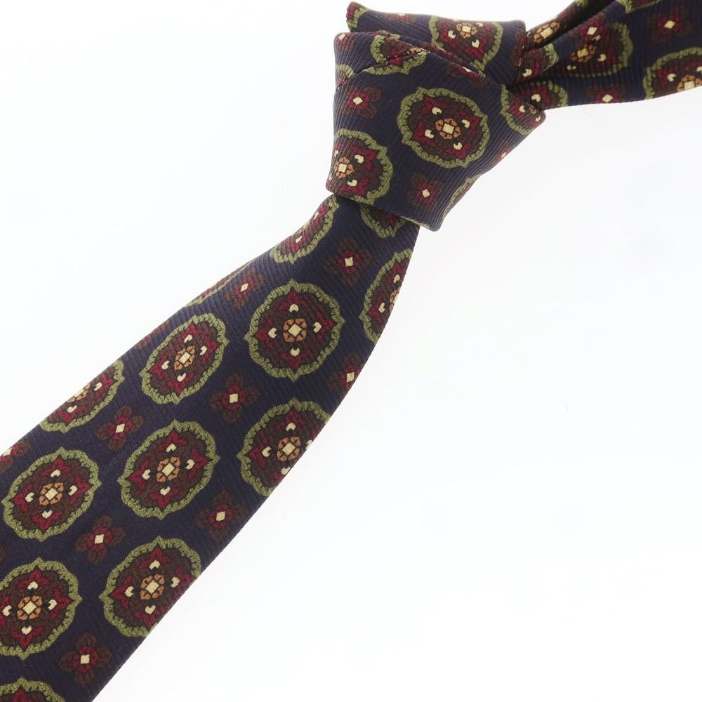 【未使用】JOHN COMFORT ジョンコンフォート　ネクタイ　小紋柄 中古】ジョン コンフォート JOHN COMFORT シルク プリント 小紋柄