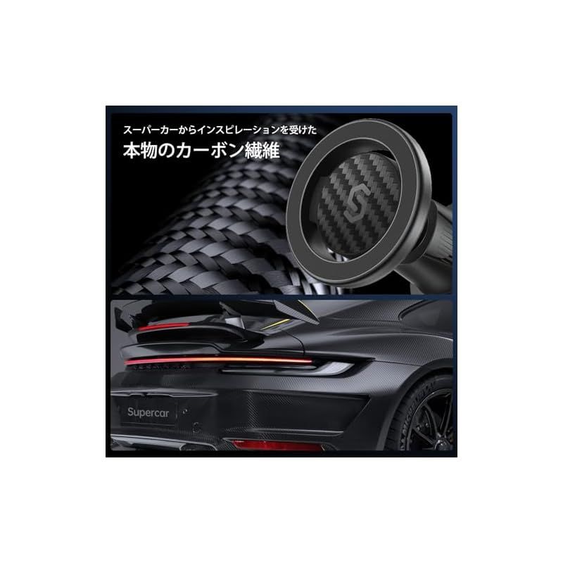 スマホホルダー 車 MagSafe対応 Syncwire【強化金属フック】MagSafe車載 エアコン吹き出し口用 マグネット 車載スマホホルダー 車スマホスタンド 落下防止 360度回転 iPhone 16 15 14 13 12 SE Samsung  0