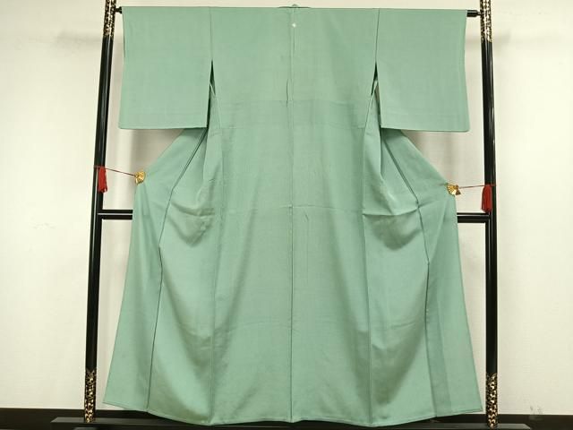 平和屋着物▽伝統工芸師　関正三郎　江戸小紋　単衣　角通し　正絹　逸品　AAAW7691fy 平和屋着物▽伝統工芸師 関正三郎 江戸小紋 単衣 角通し 正絹 逸品