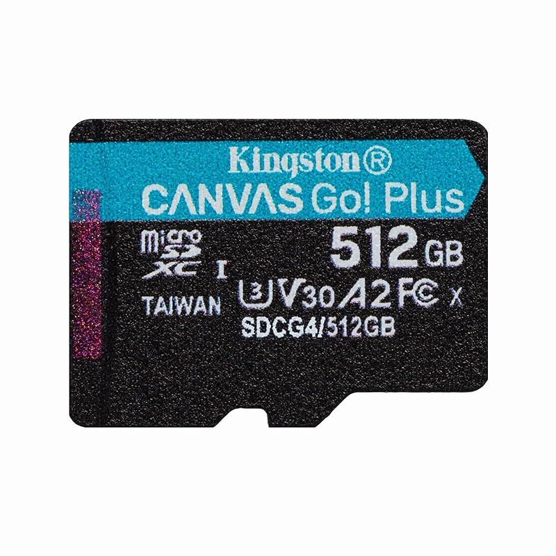 キングストン 512GB microSDXC Canvas Go Plus Gen4 200MB|秒 A2 U3 V30 アダプタ付き SDCG4|512GB 1