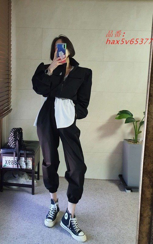 セットアップショート丈ジャケットパンツ韓国ファッ