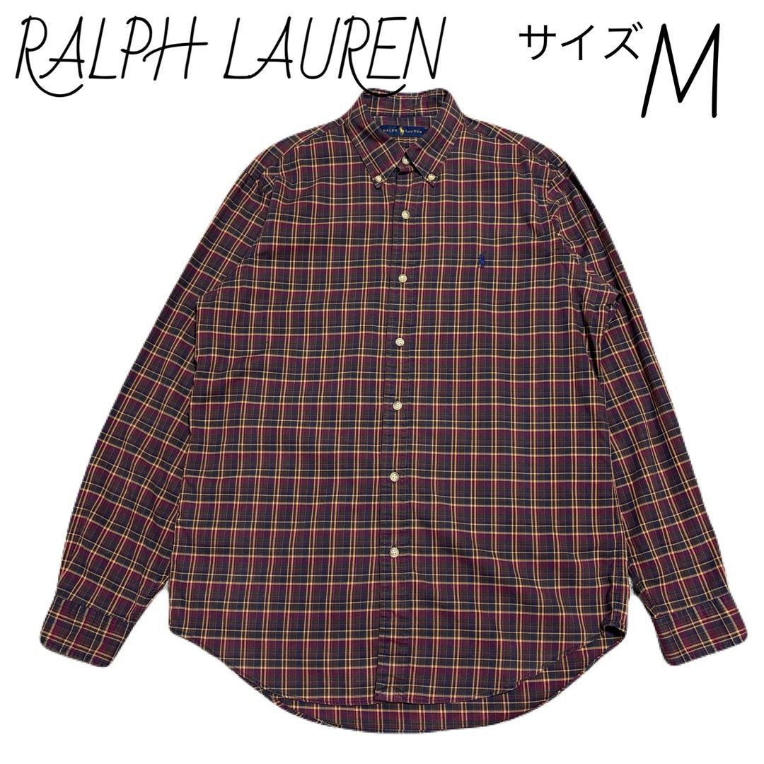 ラルフローレン RALPH LAUREN BD 長袖シャツ サイズM チェック柄