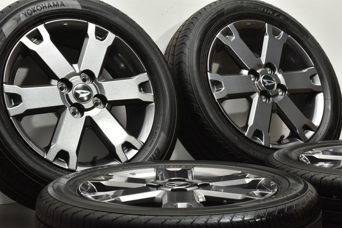 製 新車外し ダイハツ タフト 純正 15in 4.5J 45 PCD100 ヨコハマ ブルーアースFE AE30 165 65R15 バリ溝 納車外し品