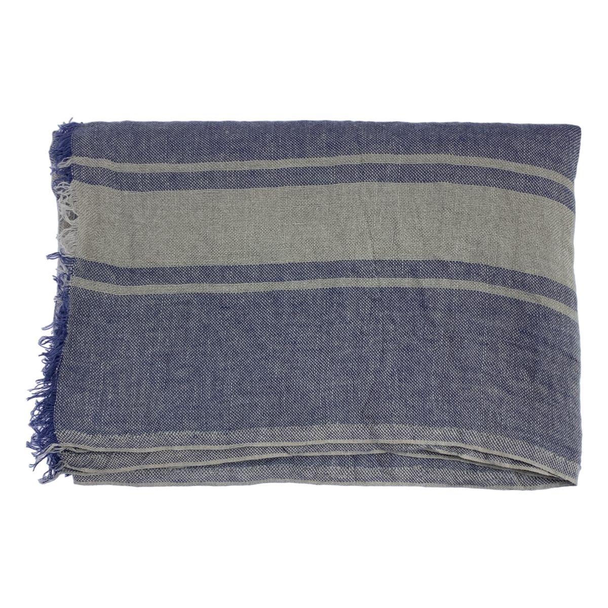 美品】 DANIELA GREGIS / ダニエラグレジス | リネン フリンジ 大判  