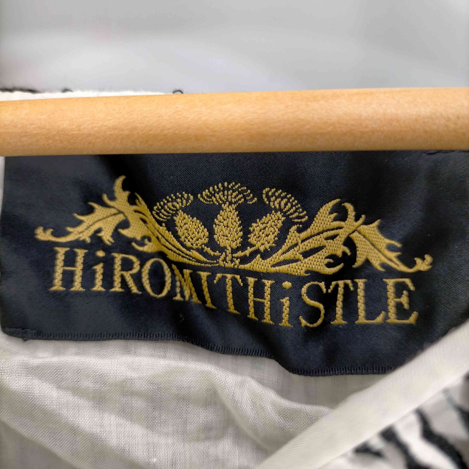ヒロミシスル HiROMITHiSTLE ストライプコットンシルクブラウス