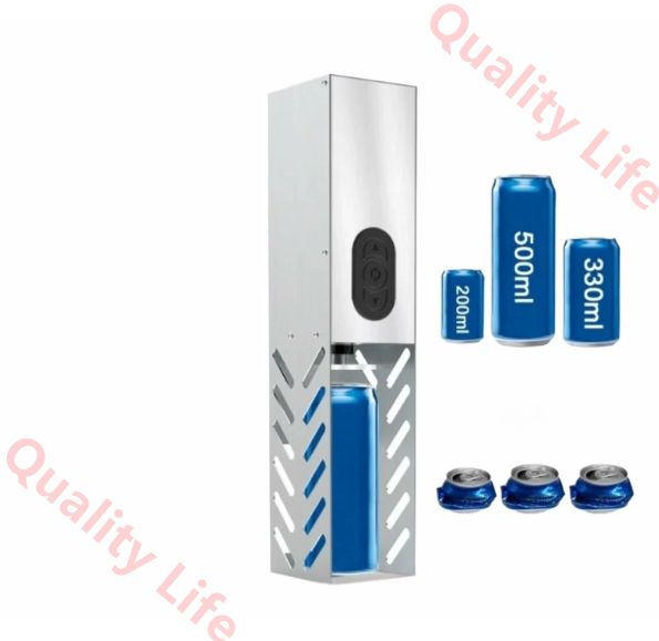 電動缶破砕機 電動缶クラッシャー 缶潰し機 ペットボトル 圧縮 空き アルミ ペットボトル 圧縮 ス金属缶クラッシャー 省力 使用簡単 省スペース 電動缶プレス垂直壁掛け缶コンプレッサーアルミ缶リサイクル粉砕平坦化機非空気圧