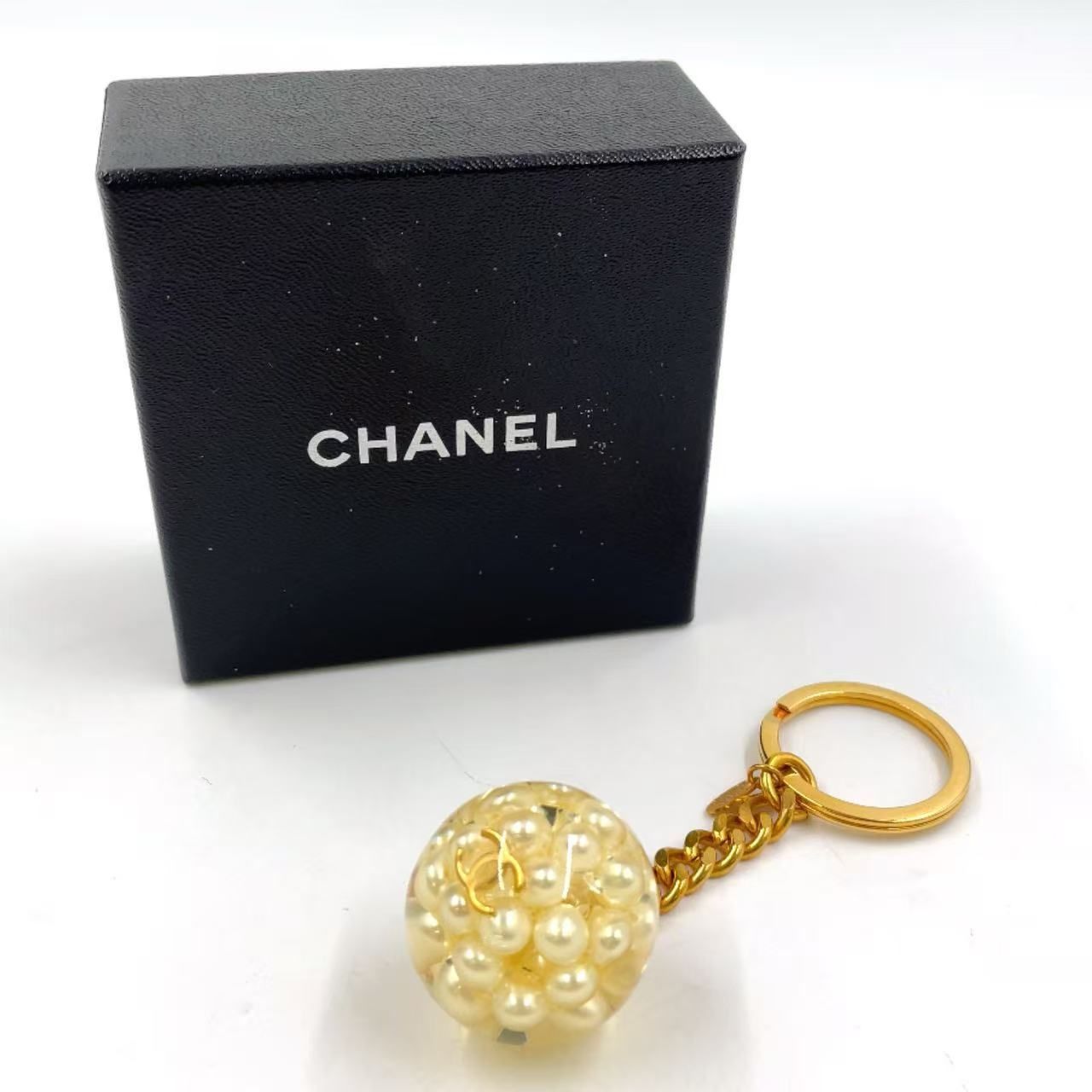 クリア×ゴールド×ホワイト チャーム