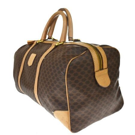 中古】 セリーヌ CELINE マカダム ボストンバッグ ハンド トラベル