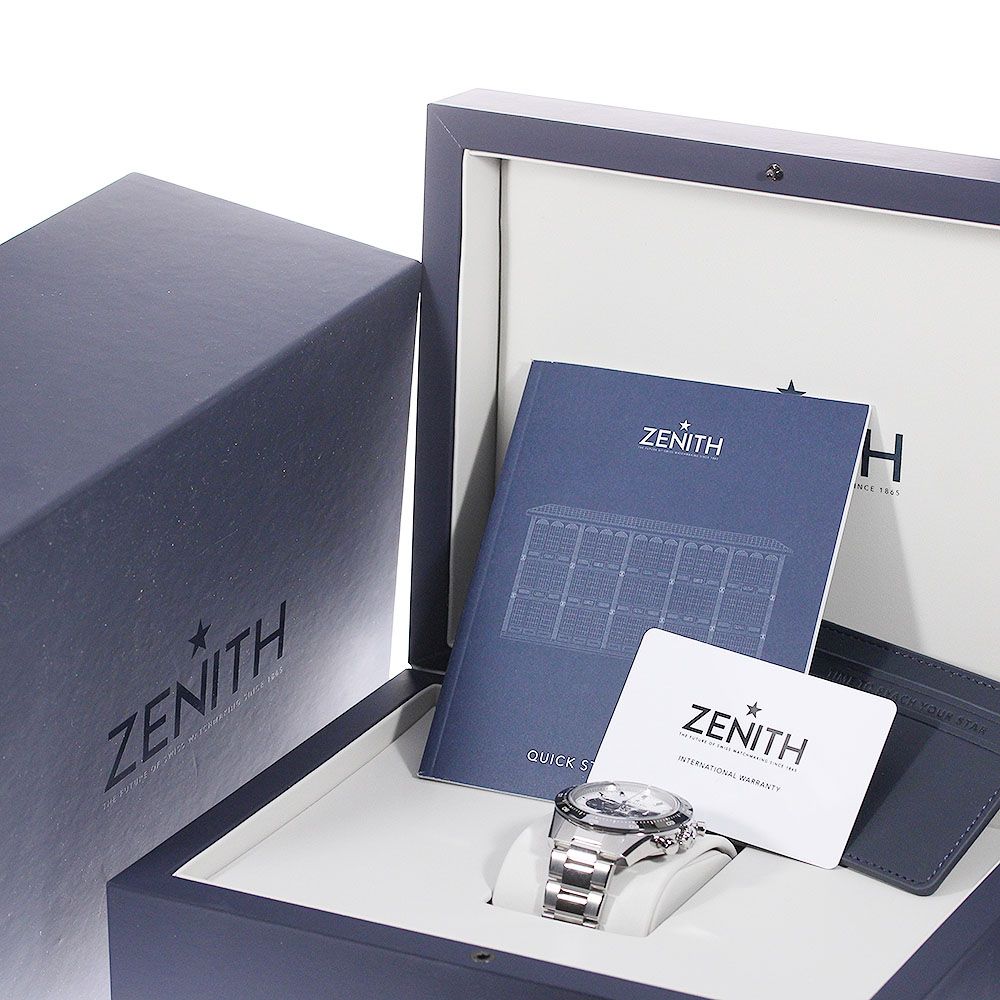 ゼニス ZENITH 03.3102.3600/02.M3100 クロノマスター スポーツ クロノグラフ 自動巻き メンズ美品箱・保証書付き_ 736352 - メルカリ