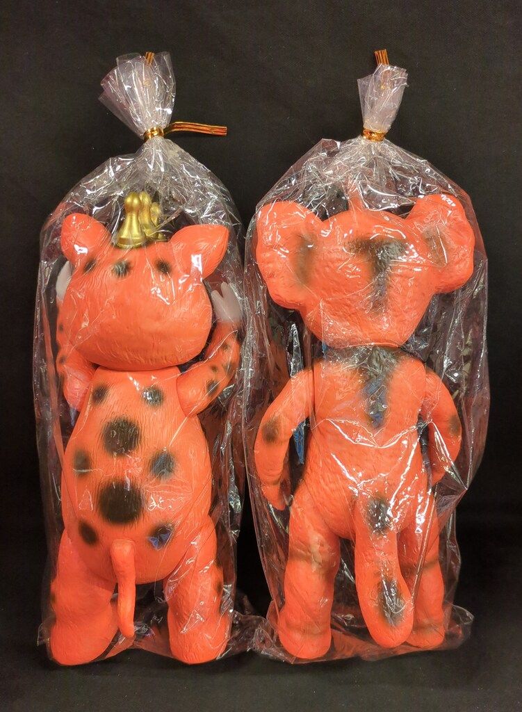 1円～ イヌクマ ブースカ チャメゴン ソフビ オレンジ イヌクマ