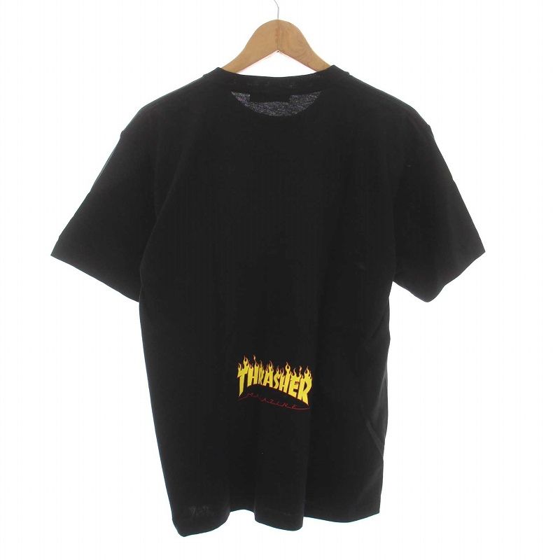 ウィンダンシー WIND AND SEA スラッシャー THRASHER magazine WDS flame S/S TEE Tシャツ カットソー  クルーネック 半袖 M 黒 ブラック WDS-THRA-04 /YM - メルカリ