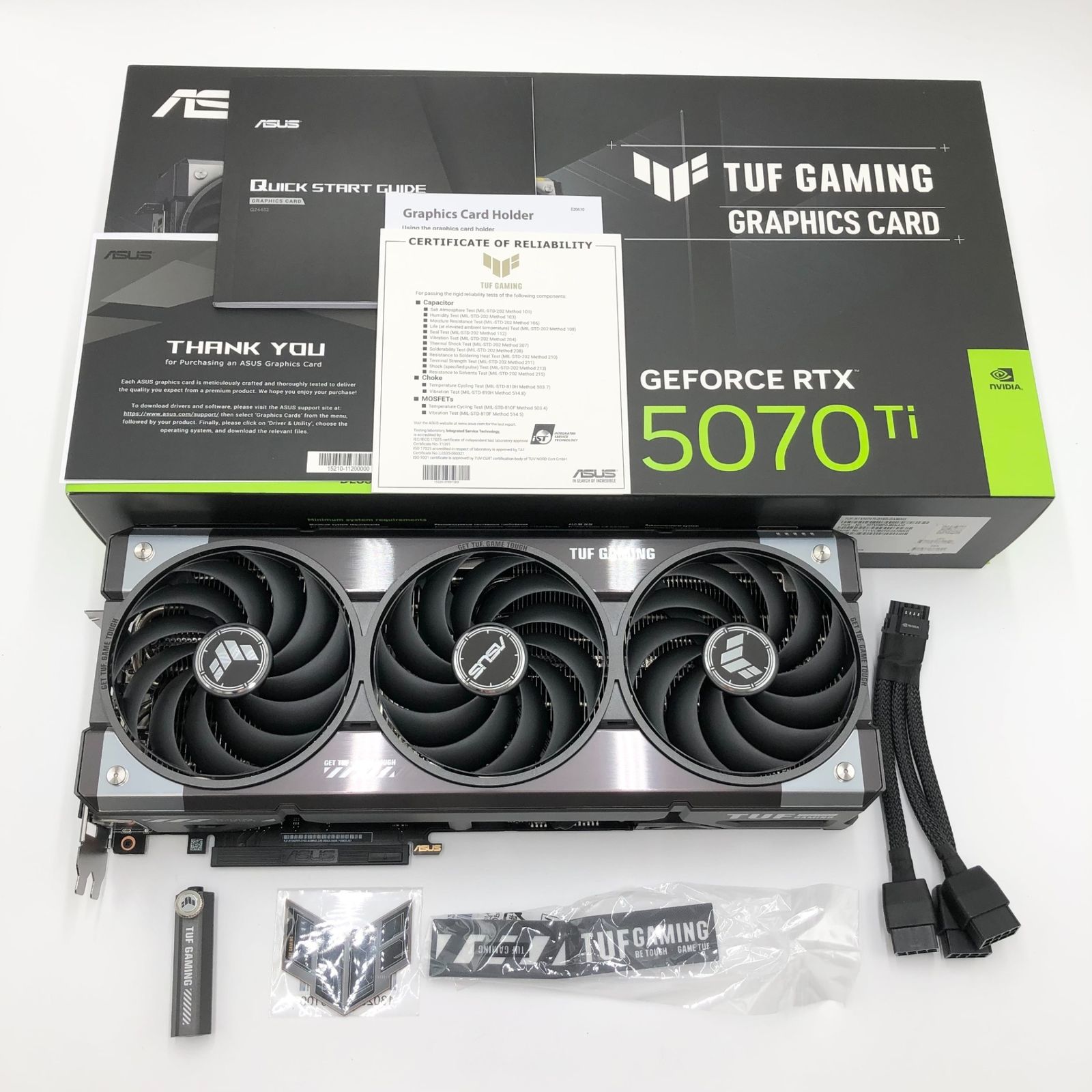 ASUS NVIDIA GeForce RTX 5070Ti ビデオカード 16GB GDDR7 PCI Express 5.0 | TUF-RTX5070TI-O16G-GAMING 正規代理店品