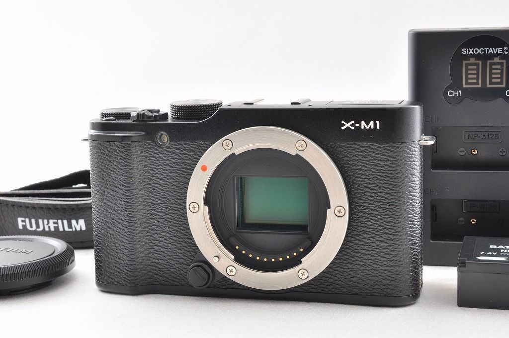 Fujifilm 富士フイルム X-M1 1600万画素 APS-C ミラーレスデジタルカメラ ボディ ブラック Wi-Fi内蔵