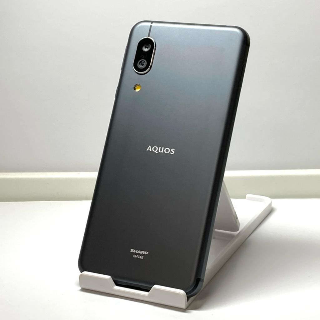 au AQUOS sense3 SHV45 ブラック 美品（美品☆ SIMフリー AQUOS
