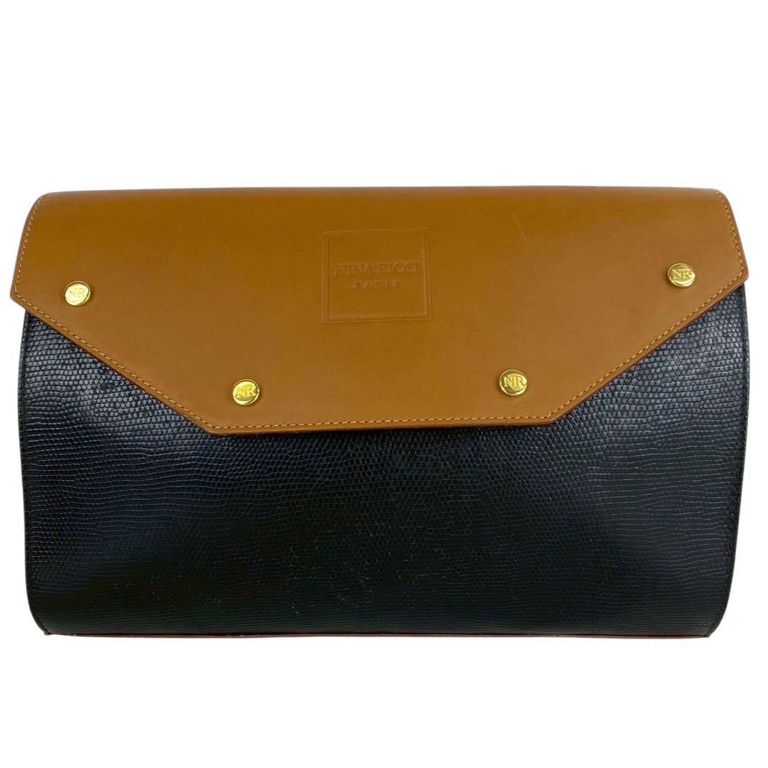 kyanaNINA RICCI ニナリッチ クラッチバッグ セカンドバッグ ニナリッチ NINA RICCI クラッチバッグ セカンドバッグ ブラウン 茶 NR