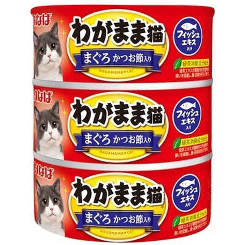 いなば わがまま猫 まぐろ かつお節入り 140g×3缶 1ケース54缶