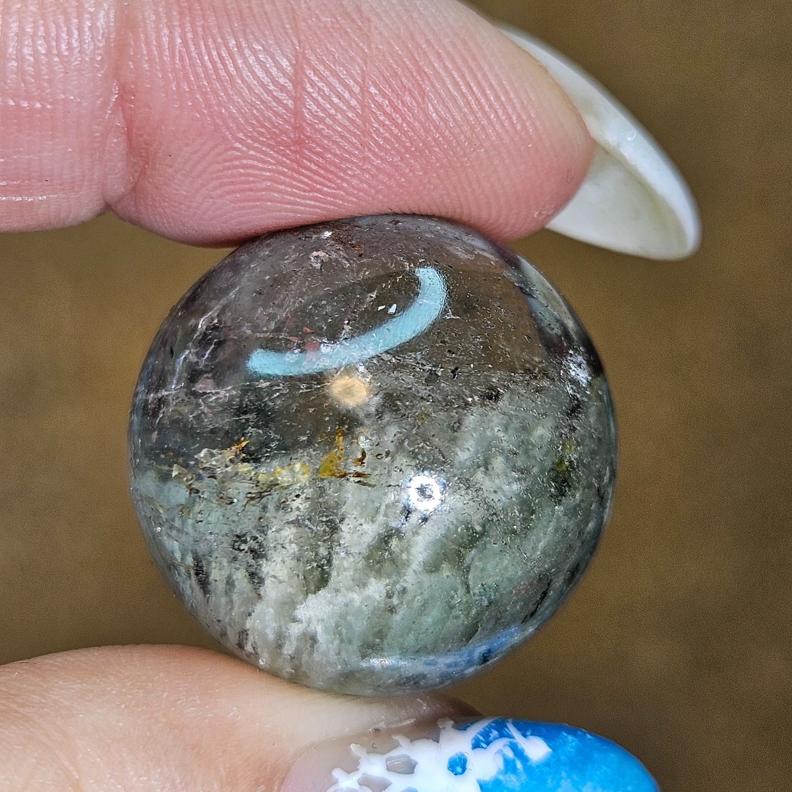 天然石 ガーデンクォーツ共生シトリンのスフィアご購入前に在庫確認必要F.100 天然石 ガーデンクォーツ共生シトリンのスフィアご購入前に在庫確認