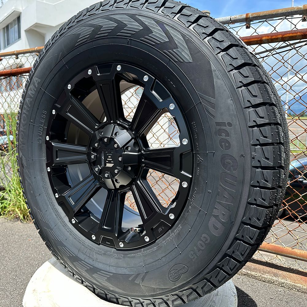 プラド ハイラックス FJ サーフ スタッドレスタイヤ ホイールセット 17 