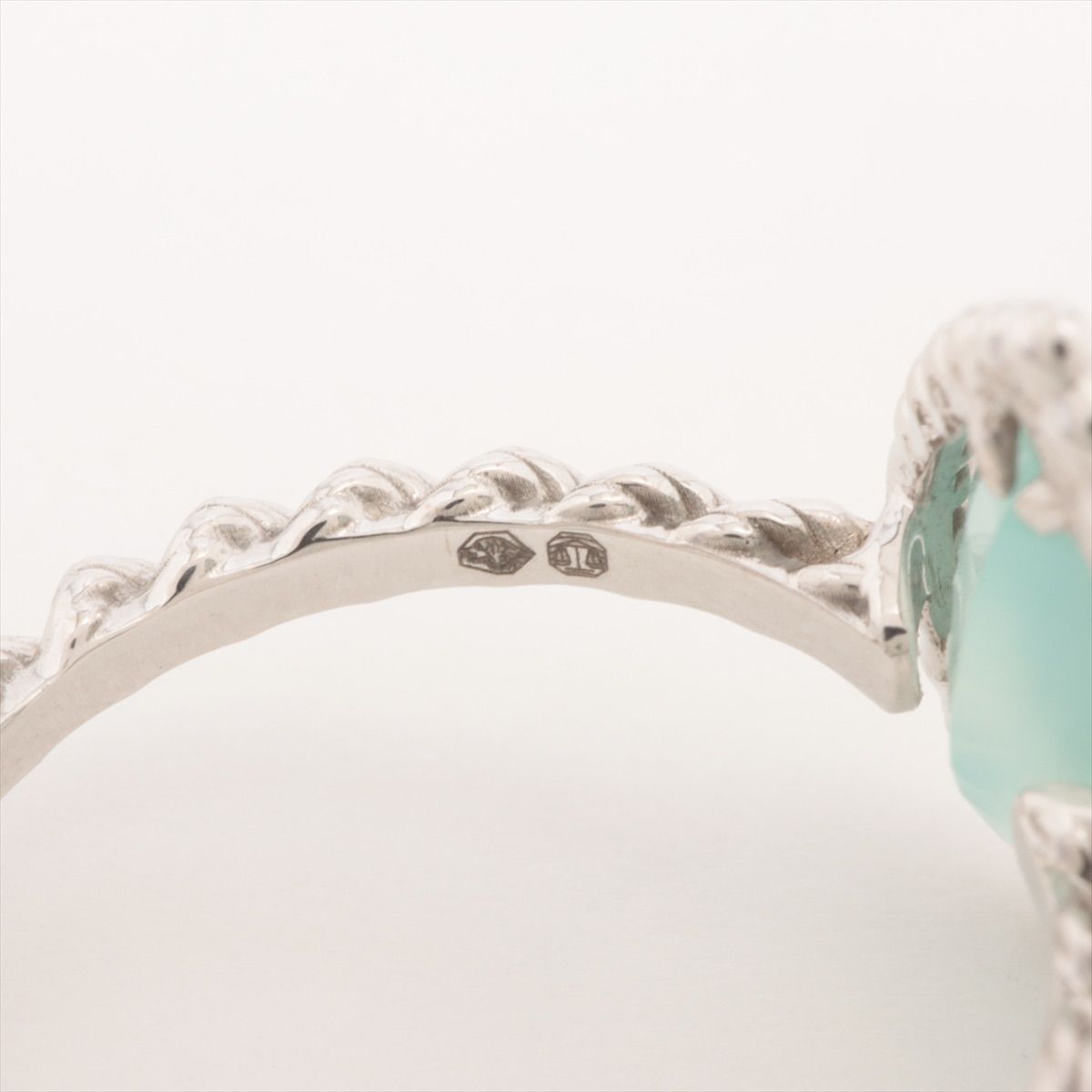 ブシュロン セルパンボエム アクアプレーズ 18k WG リング 指輪#49