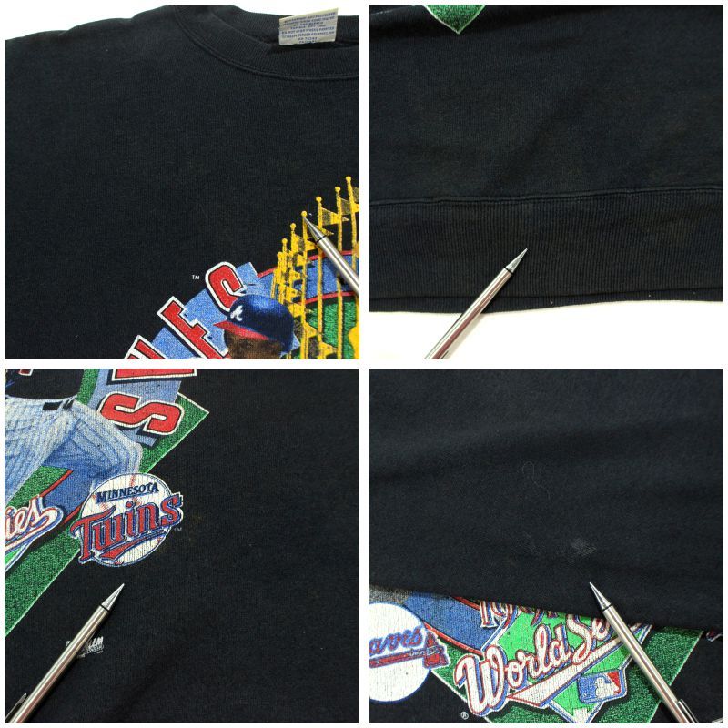 90s USA製 vintage SALEM MLB ワールドシリーズ 1991 スウェット