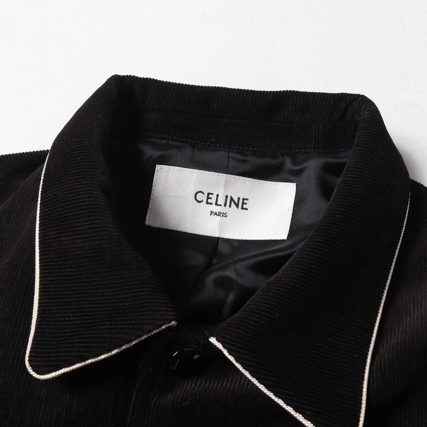 CELINE セリーヌ ジャケット サイズ:44 20AW ショルダーパネル コーデュロイ テディ ジャケット CLASSIC TEDDY  JACKET WITH SHOULDER PANELS IN CORDUROY ブラック フランス製【メンズ】 - メルカリ