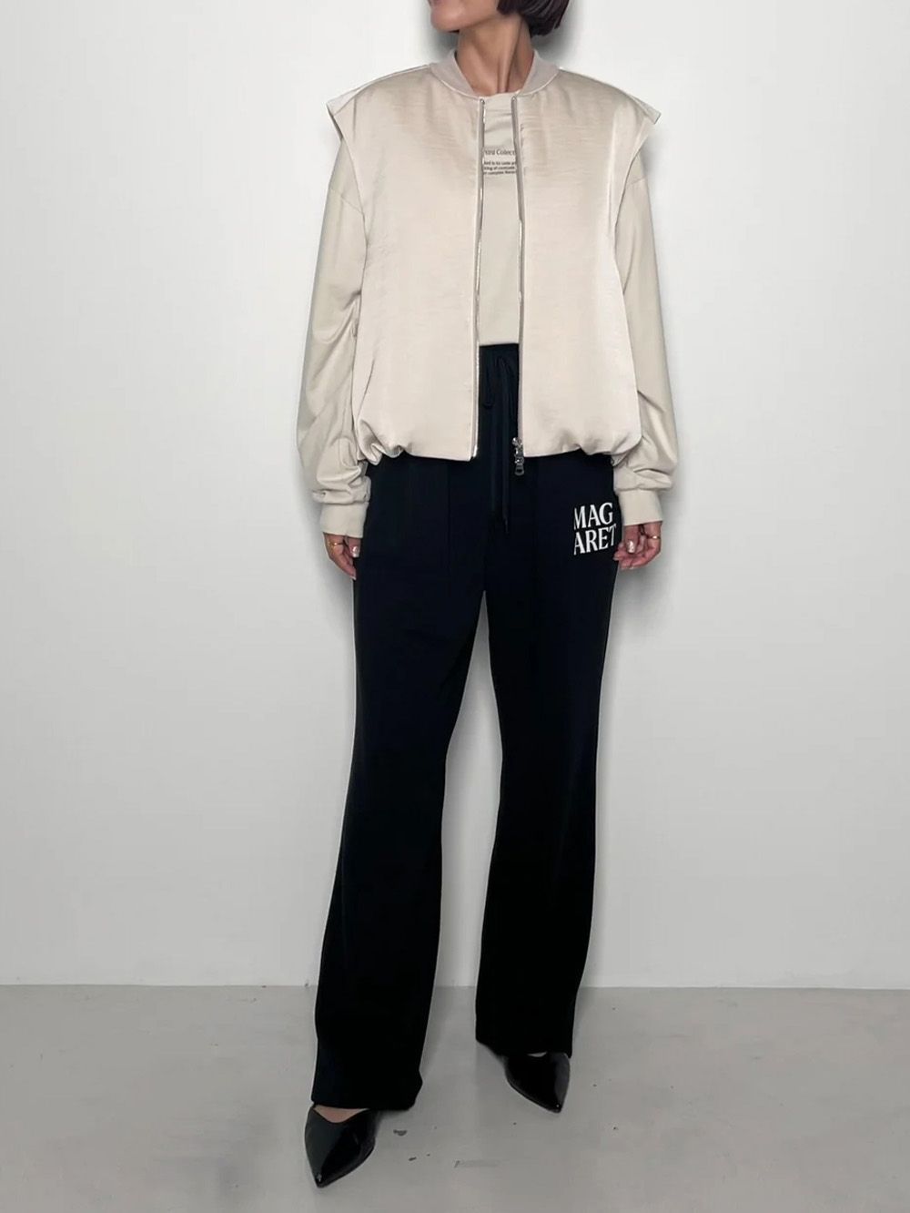 シニヨン ワンポイントロゴPT