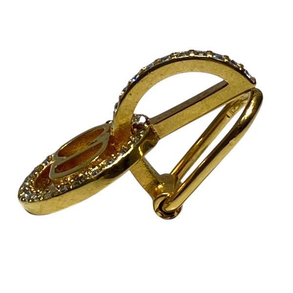 クリスチャンディオール Dior CDロゴ 片側のみ ラインストーン ブランド小物 イヤリング レディース