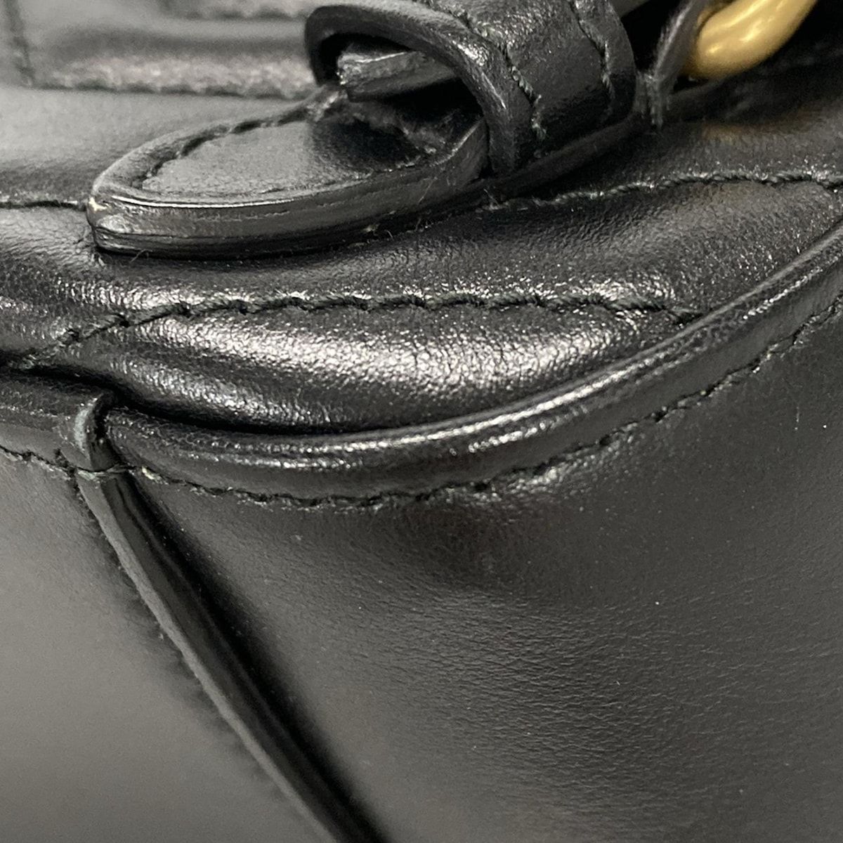 キルティングレザー バックパック