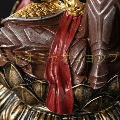 孫悟空 置物 オブジェ 金色 ゴールド プレゼント オフィス 仕事運 家庭運 金運 インテリア 玄関 リビング 厄除け 縁起物 開運 健康運 商売 盛 銅 NEXPOTALLINN_EU