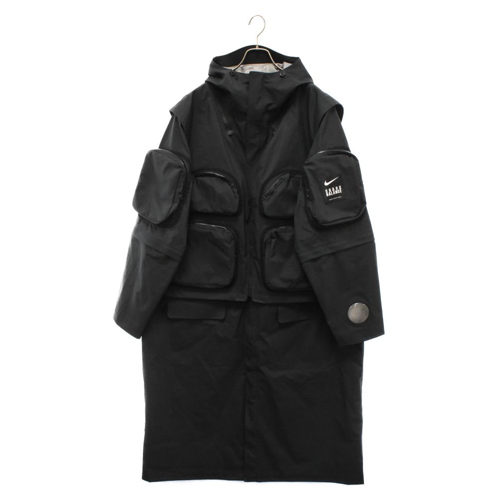 NIKE (ナイキ) ×UNDERCOVER アンダーカバー 2-in-1 Parka Jacket 撥水コート フードパーカー ロングコート  ブラック CW8017-010 - メルカリ