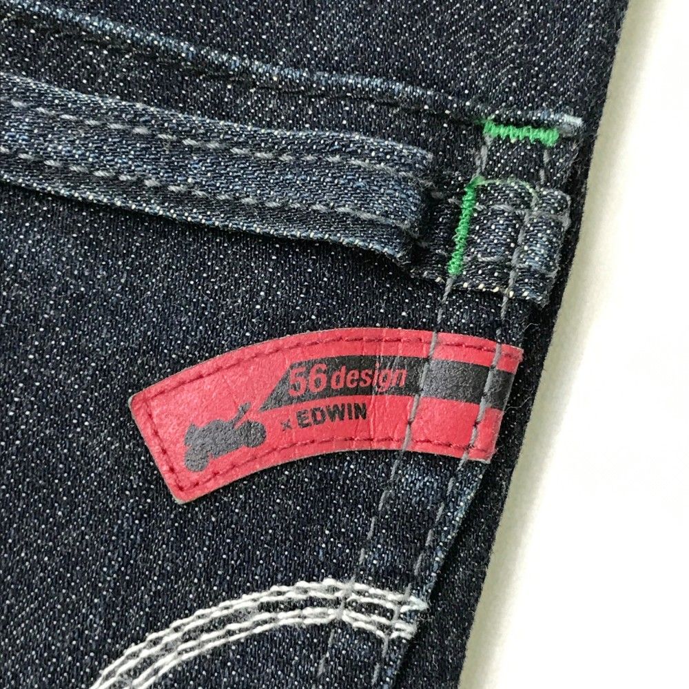 kawasaki ×EDWIN×56design カワサキジーンズ Sサイズ 試着対象】【56design別注】【夏用】バイク用 COOL ライディング