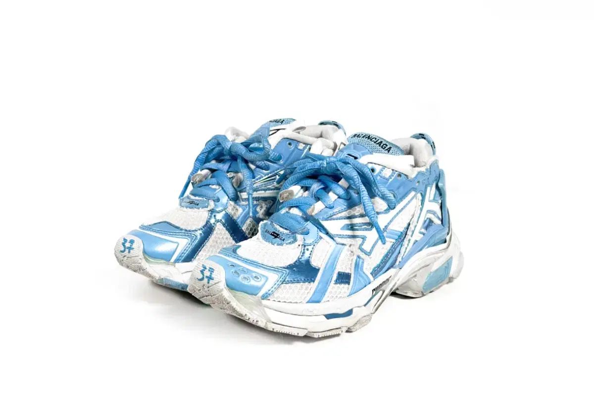 37 Balenciaga BALENCIAGA(バレンシアガ) ニューランナー ランナー スニーカーズ ライトブルー