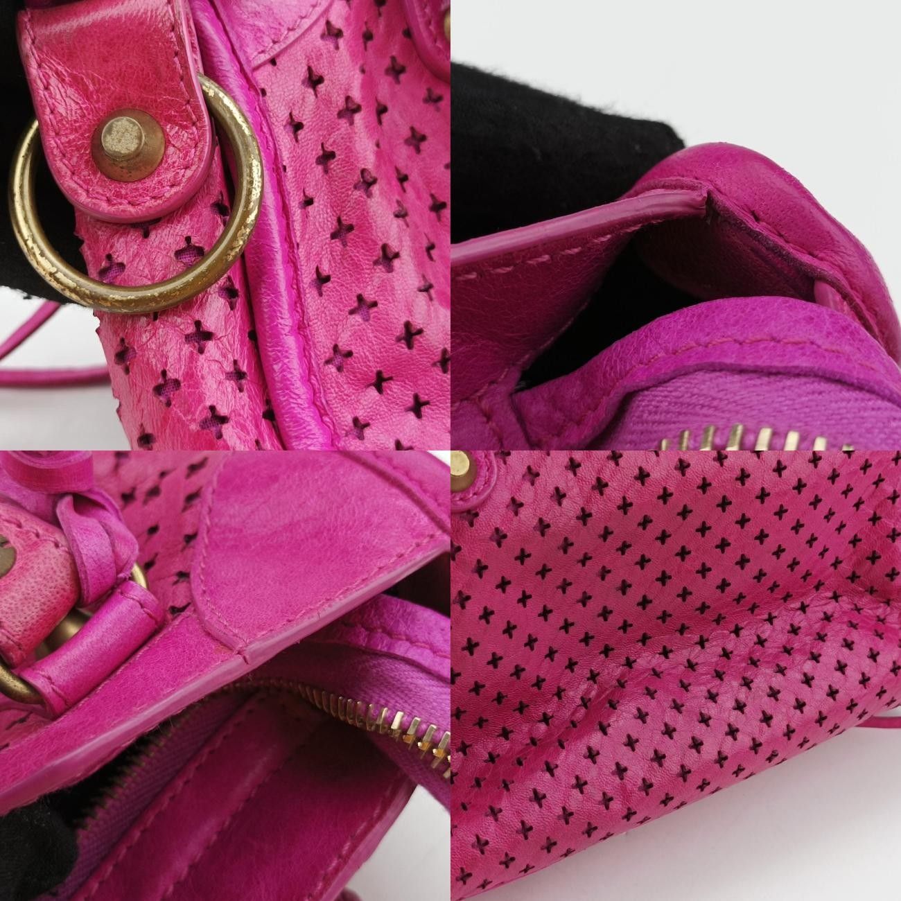 バレンシアガBalenciagaミニシティピンクラムスキン300295.5260