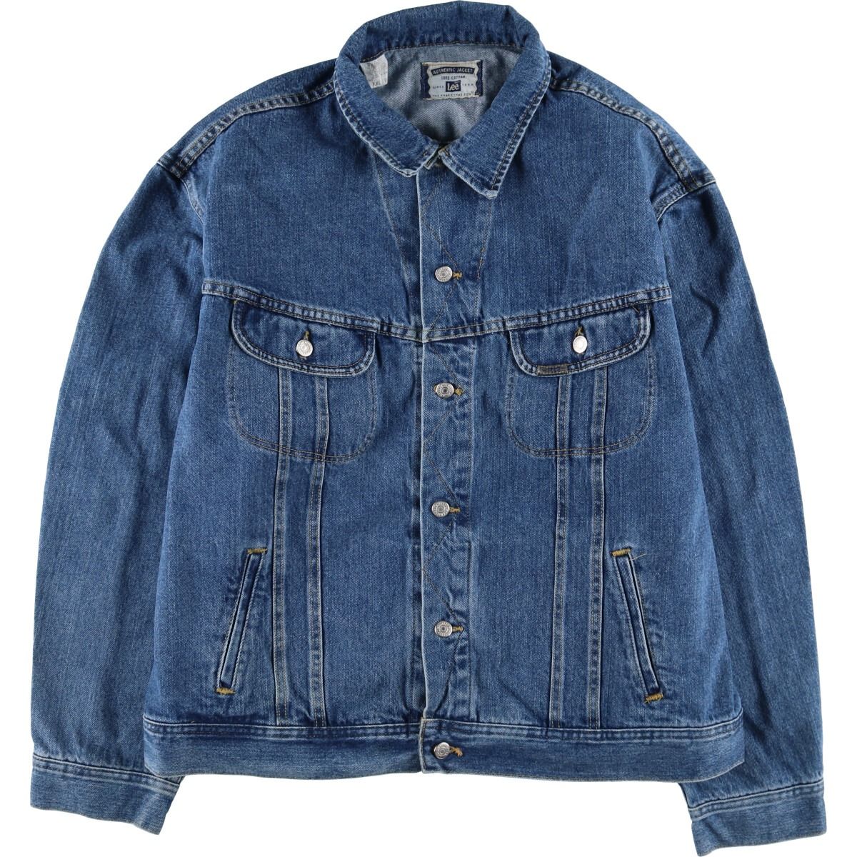古着 90年代 リー Lee デニムジャケット Gジャン USA製 メンズXXL相当