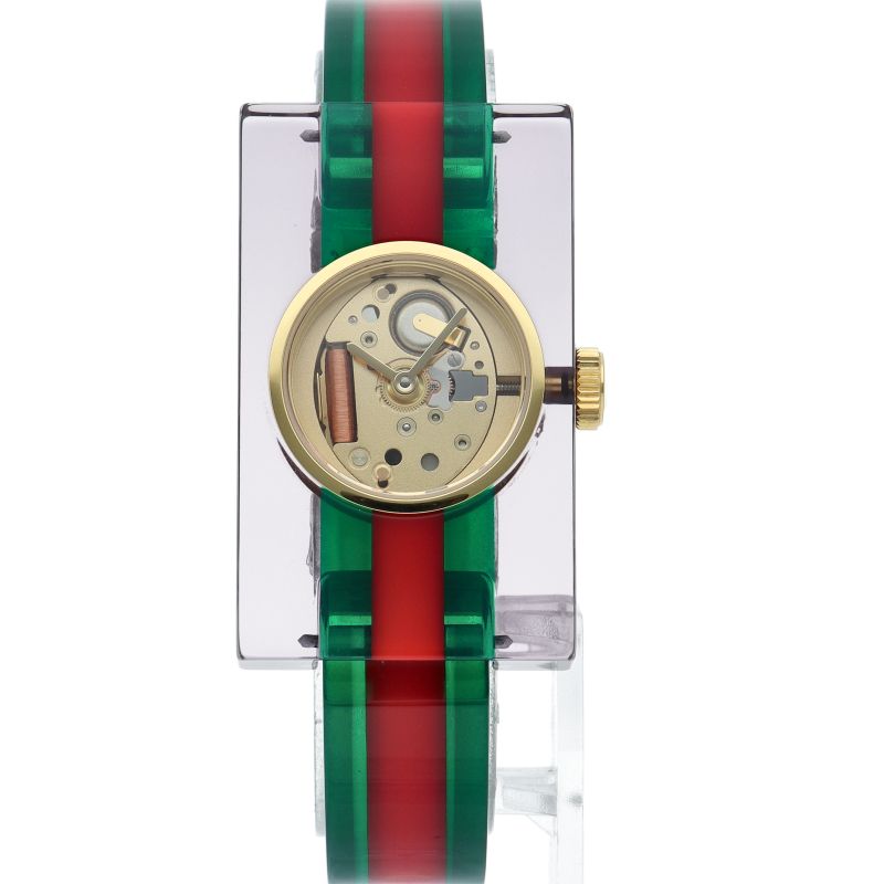 グッチ　ヴィンテージ　時計 GUCCI グッチ シェリーライン ブラック レザー 腕時計