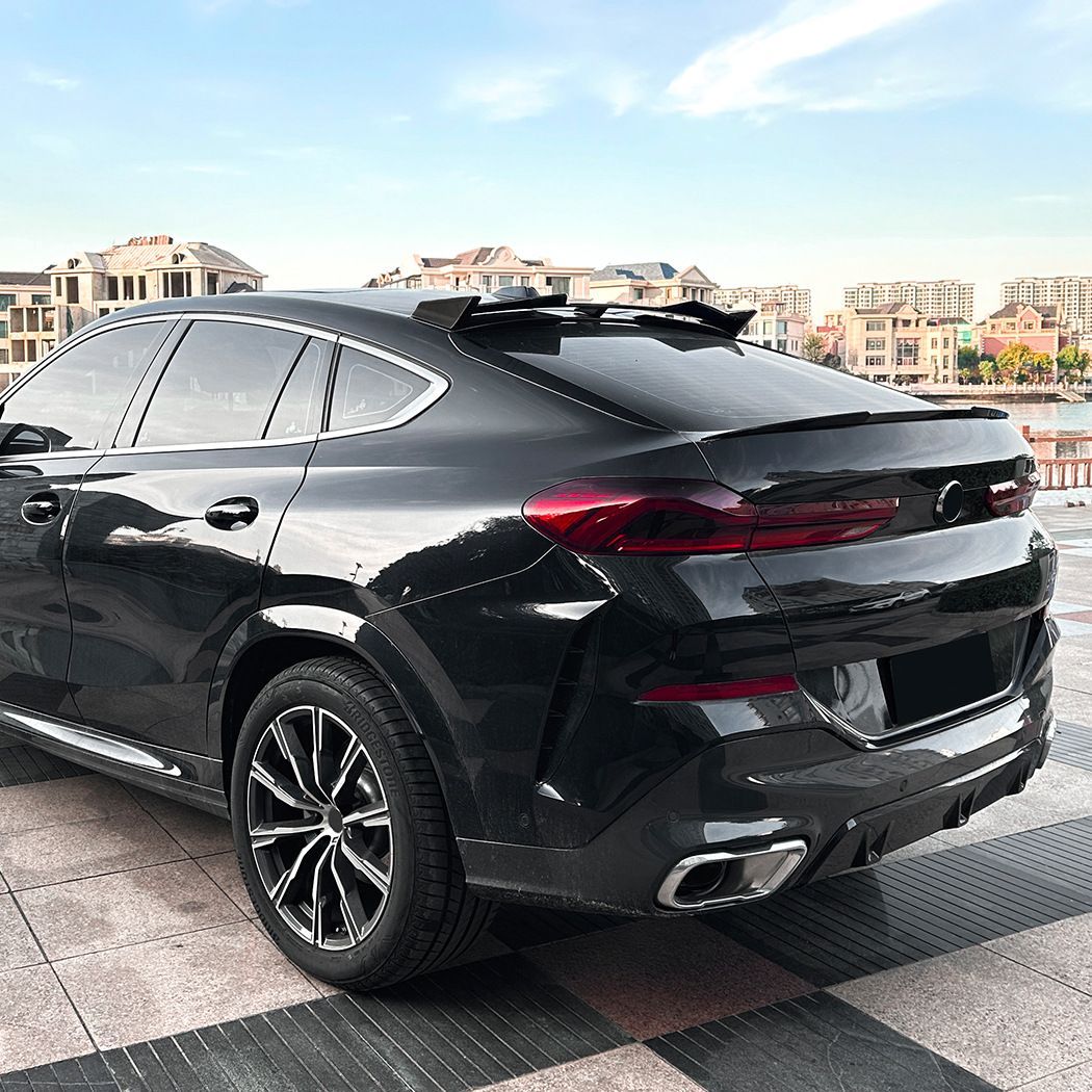 メンズ向けスポーティ外装｜BMW X6 G06 Mスポーツ 2019年～対応 刀锋タイプ リアウイング スポイラー ABS製 外装カスタムパーツ