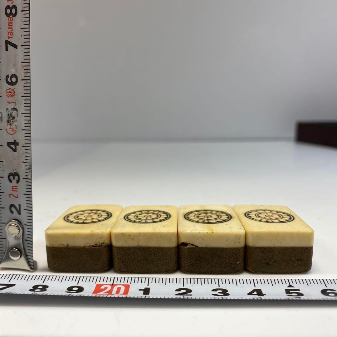 骨製唐木箱 麻雀牌