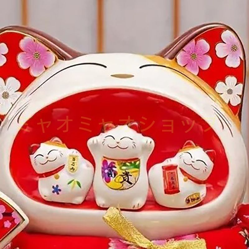 【最大40％OFF＆7日間返品OK】 貯金箱 招き猫 ねこ ネコ 置物 オブジェ 財運 金運 開運 運気アップ スピリチュアル 瞑想 禅 幸運 開運 浄化 幸運 開運 厄除け リビング インテリア 手作りの