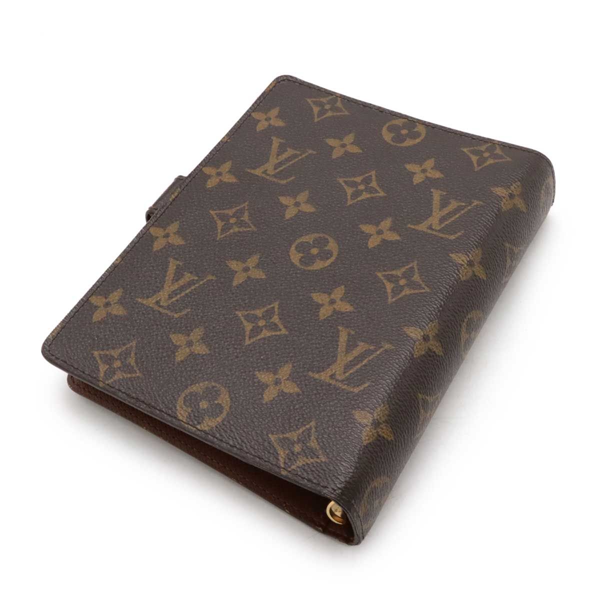 LOUIS VUITTON ルイ ヴィトン モノグラム アジェンダMM 手帳カバー 6穴 