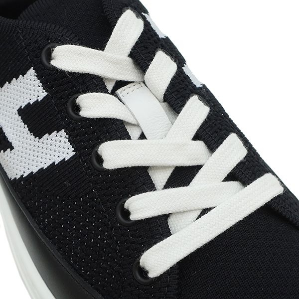 エルメス HERMES スニーカー ディープ ニット カーフ ブラック エルメス HERMES スニーカー ディープ ニット カーフ ブラック