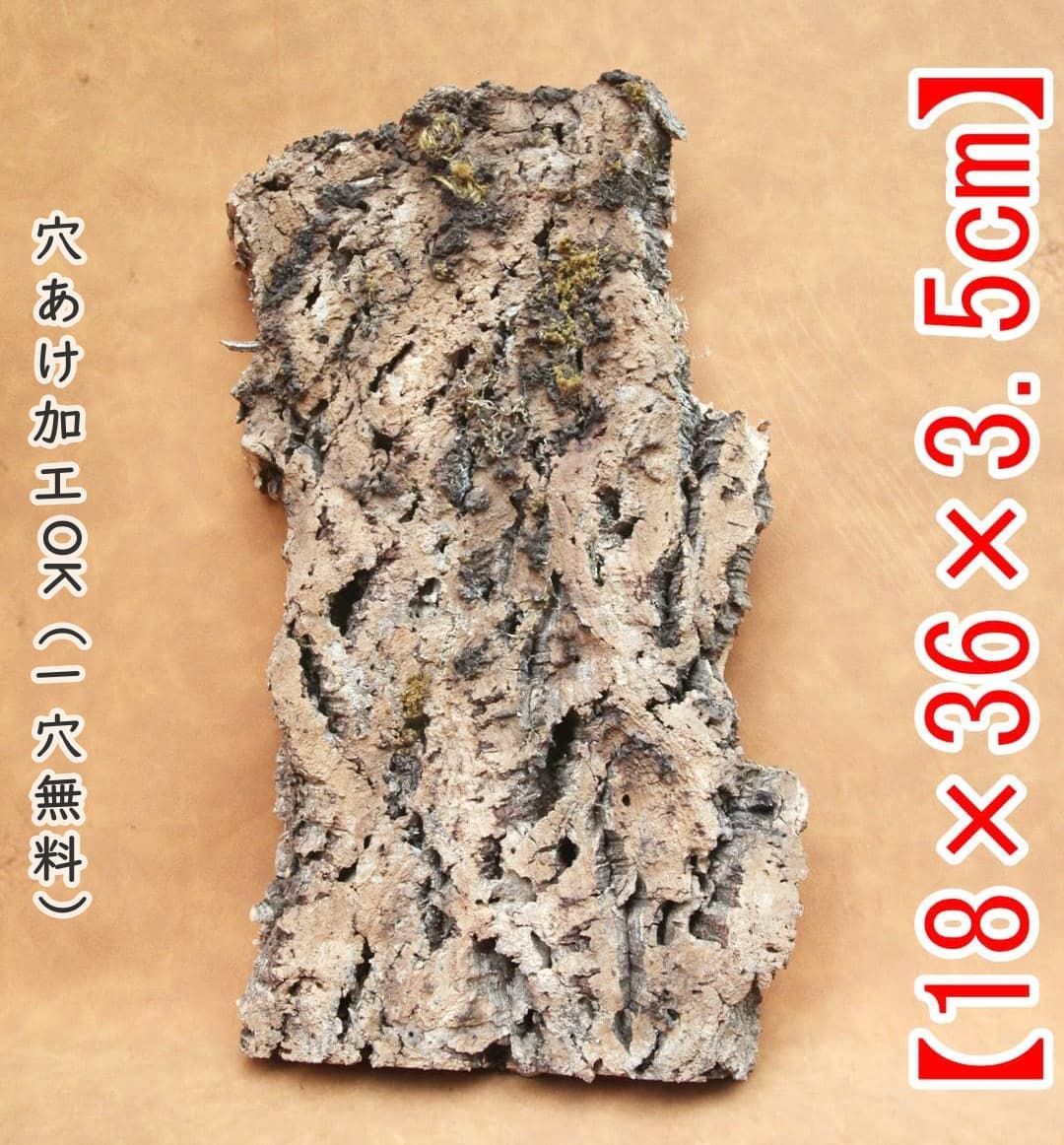 Q681 ポルトガル産 厚め コルク樹皮 コルク板　バージンコルク 送料無料 A049 ポルトガル産 厚め コルク樹皮 コルク板 バージンコルク