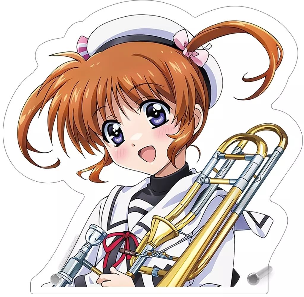  【中古】アクリルスタンド・アクリルパネル 高町なのは 吹奏楽ver. 描き下ろし 特大ダイカットアクリルパネル 「魔法少女リリカルなのはシリーズ」 アクリルスタンド