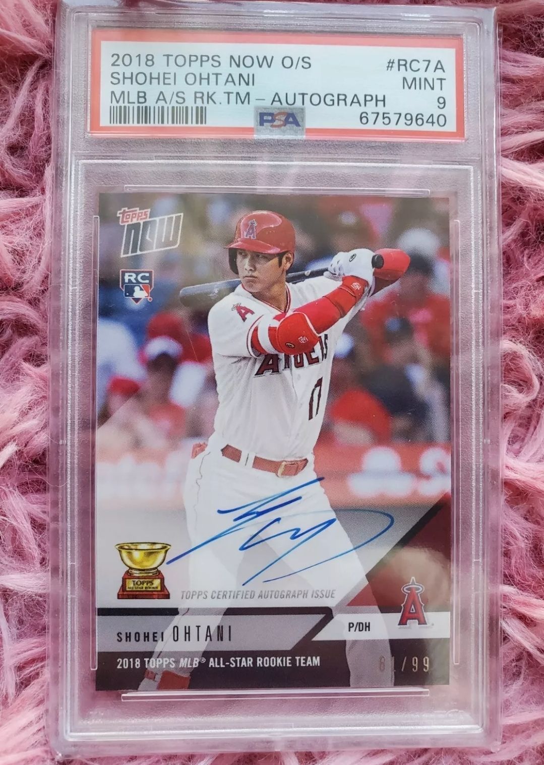 大人気のルーキーイヤー！安心のPSA鑑定済み 】2018 Topps Now Shohei Ohtani〈 大谷翔平 / 直筆サイン /ルーキー  〉Autograph LA Angels RC ROOKIE 81/99 PSA 9 MINT - メルカリ