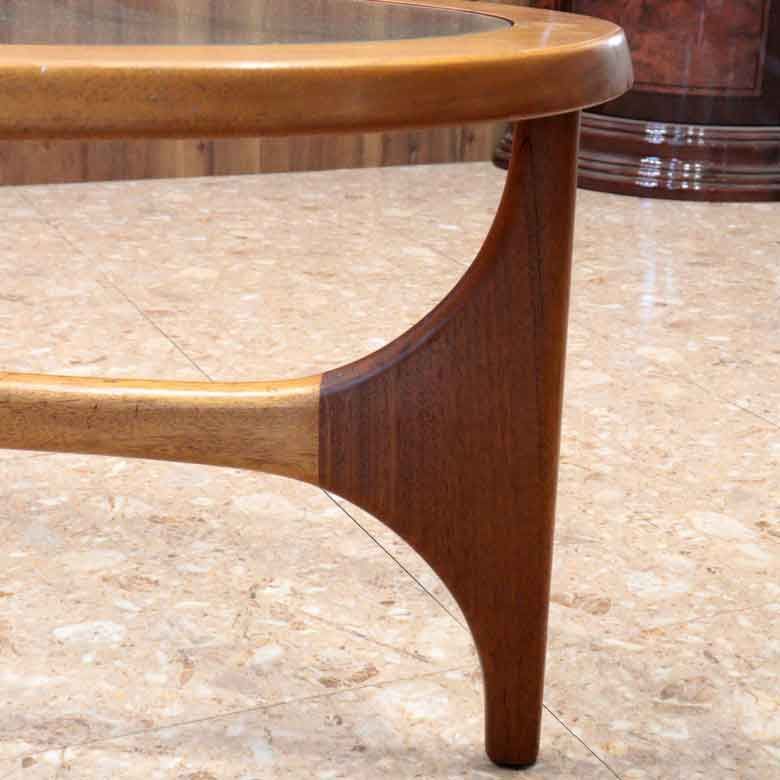 英国ミッドセンチュリーガラストップローテーブル 最低 価格