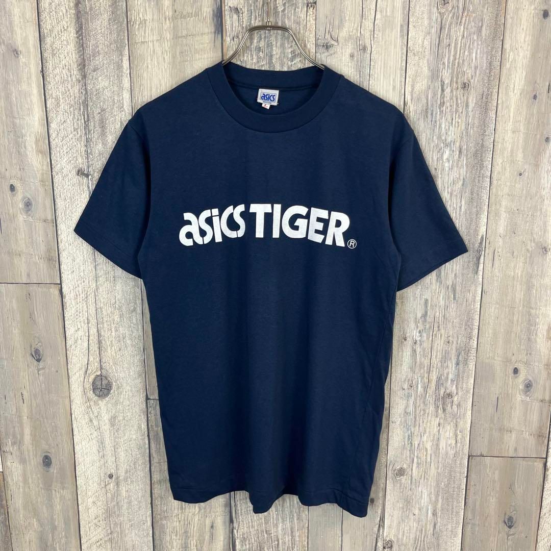 OLD asics TIGER 80s アシックス タイガー シングルステッチ 半袖 T
