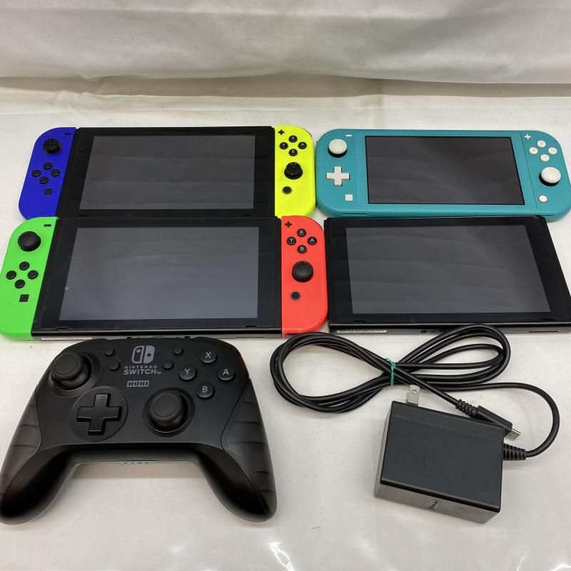 【中古】本体S）ｼﾞｬﾝｸ)Switch･SwitchLite本体 4台まとめ ｺﾝﾄﾛｰﾗｰ付き 動作未保証[22][240022196014] 中古】本体S）ｼﾞｬﾝｸ)Switch・SwitchLite本体 4台まとめ ｺﾝﾄﾛｰﾗｰ