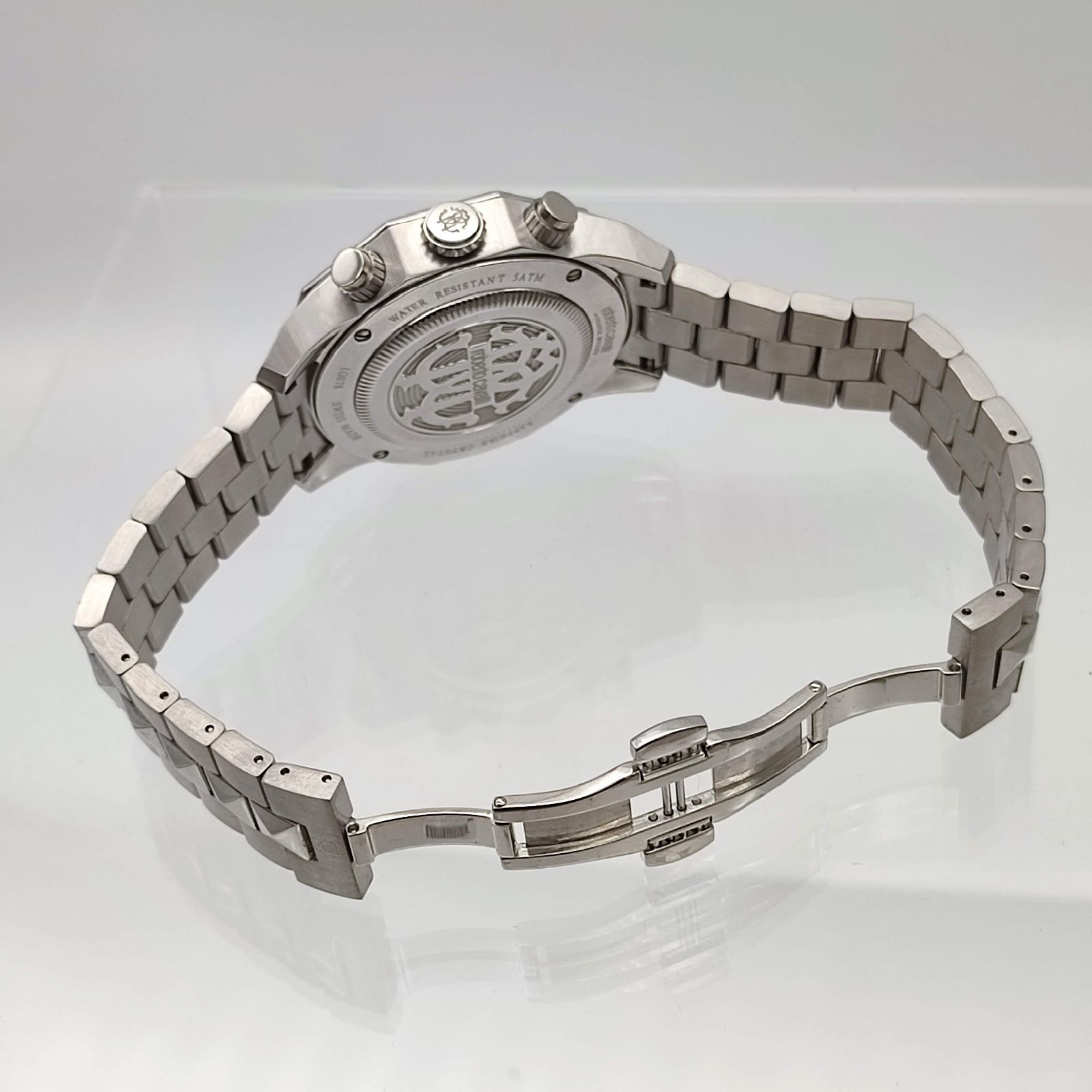 超美品】ロベルトカバッリbyフランクミュラー クロノグラフ クォーツ 