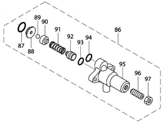 マキタ makita 18V 充電式 噴霧器 MUS200DZ 用 調圧弁組立 MR0A662557 ふんむき 部品 補給 パーツ 修理 薬剤 薬剤散布 農業 農家 農産 園芸