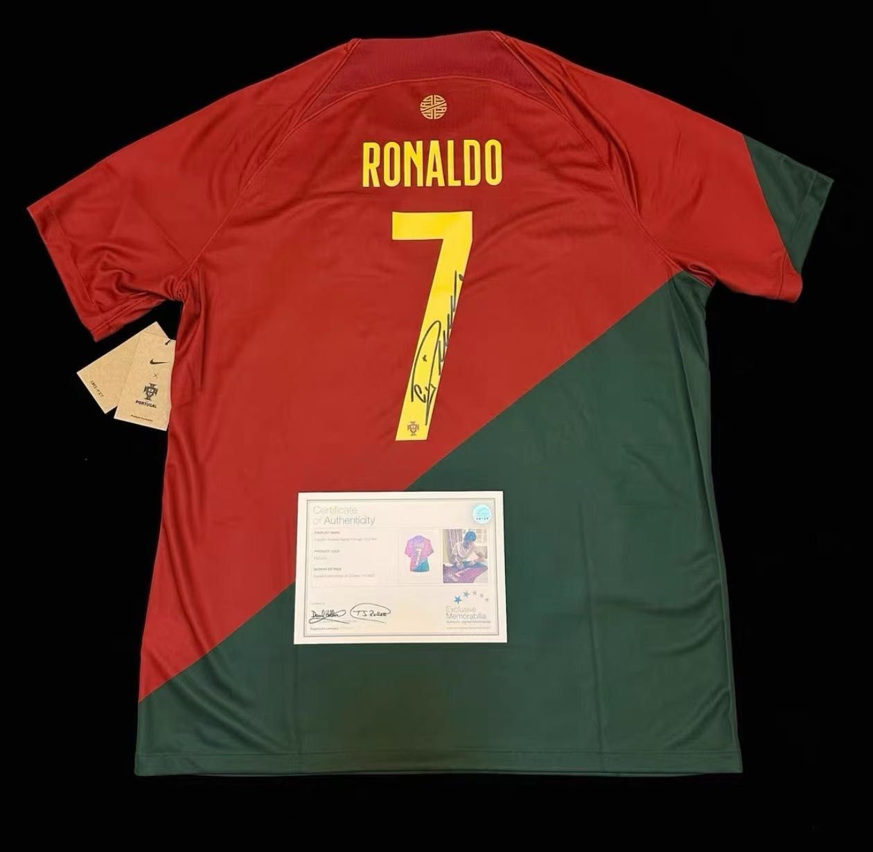 クリスティアーノ・ロナウド サイン入りユニフォーム ロナウド直筆サイン入りレアルマドリード17⁄18ホームユニフォーム